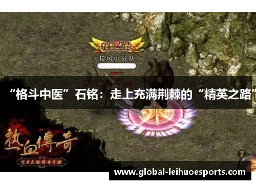 “格斗中医”石铭：走上充满荆棘的“精英之路”